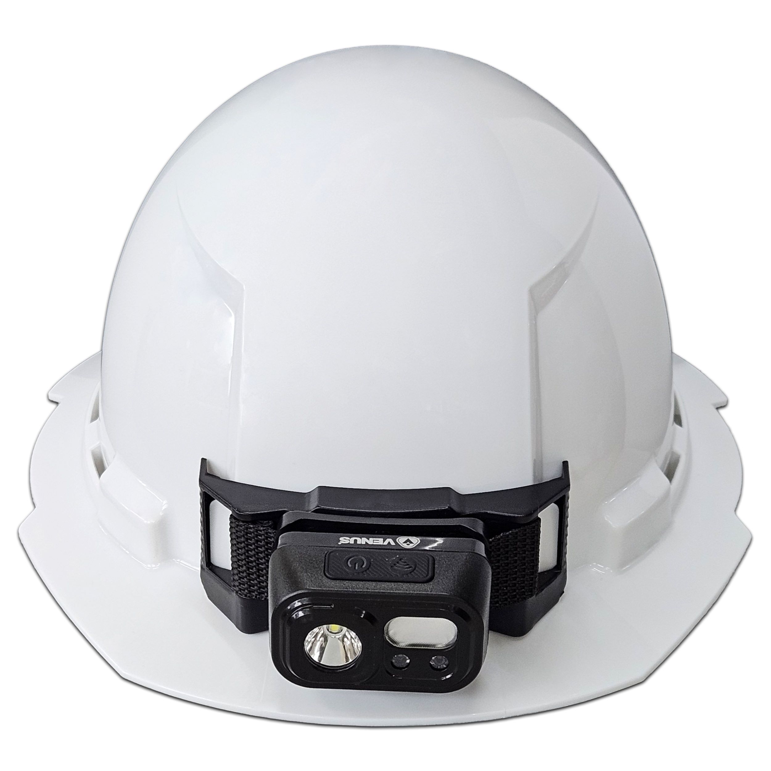 Venus H-7000 Full-Brim Safety Helmet with Headlamp
